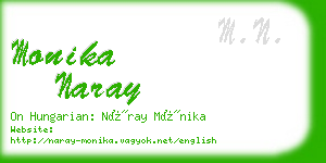 monika naray business card